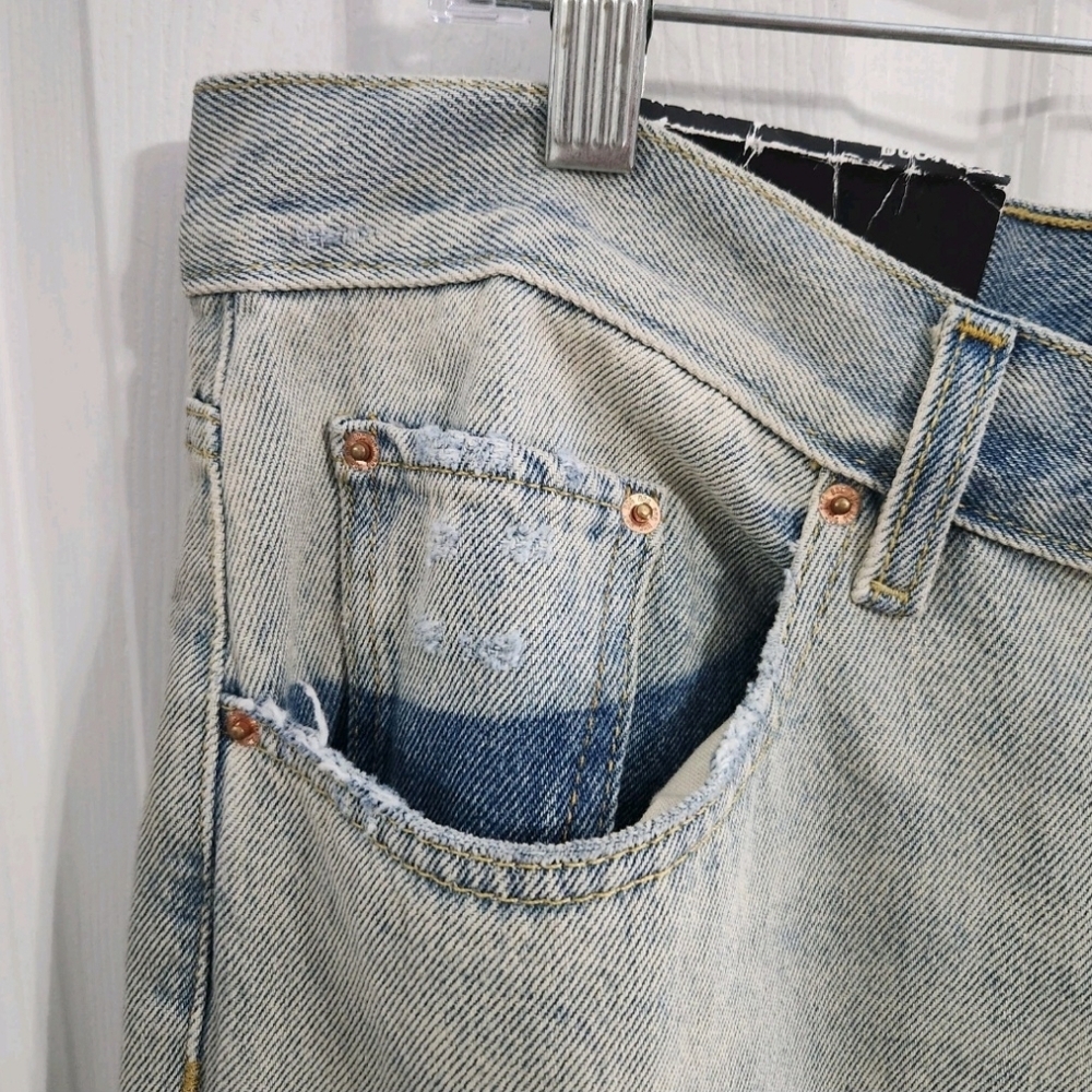 Nwt BDG bootcut denim jeans relaxed fit distressed grunge women size 34 - Picture 5 of 12